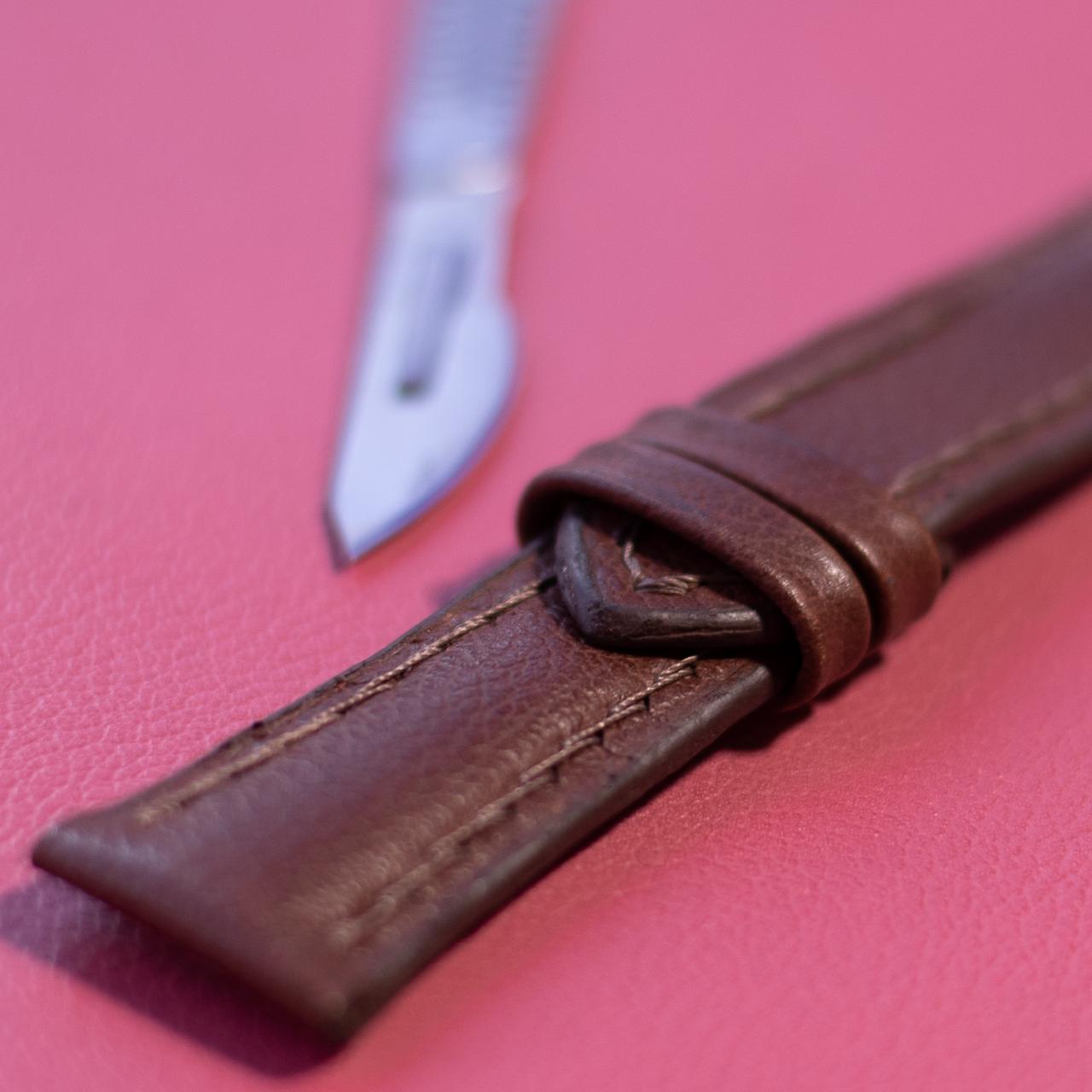 Pulseira relógio couro marrom